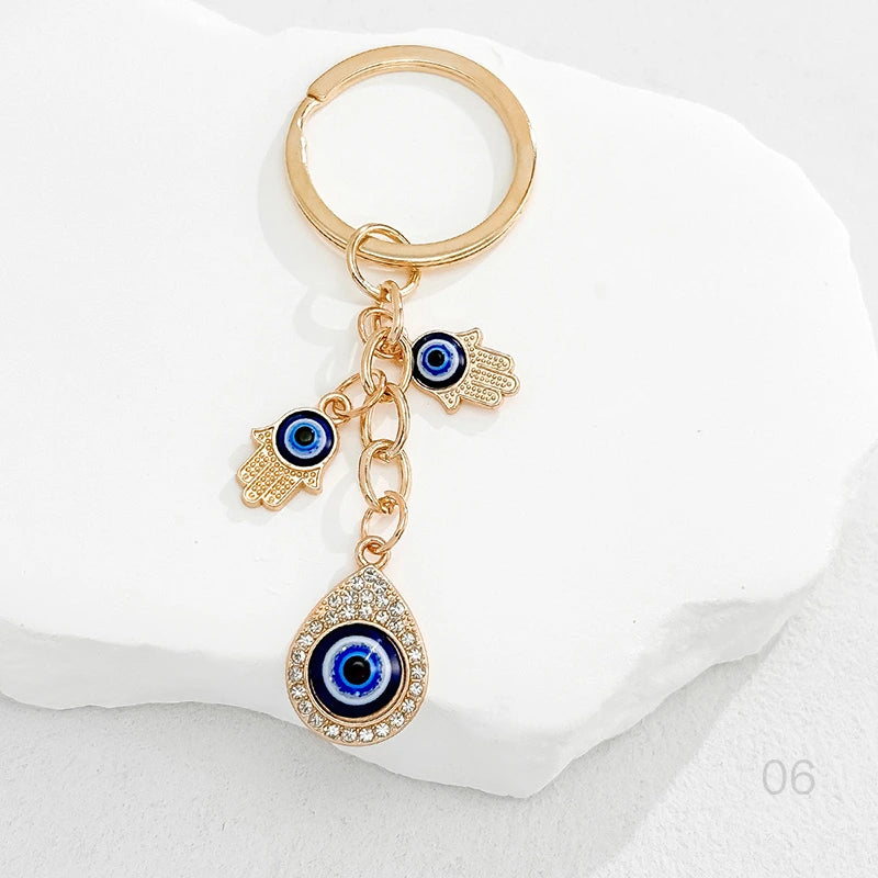 Teardrop Evil Eye Bag Charm