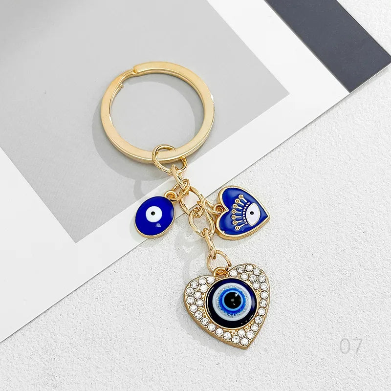 Teardrop Evil Eye Bag Charm