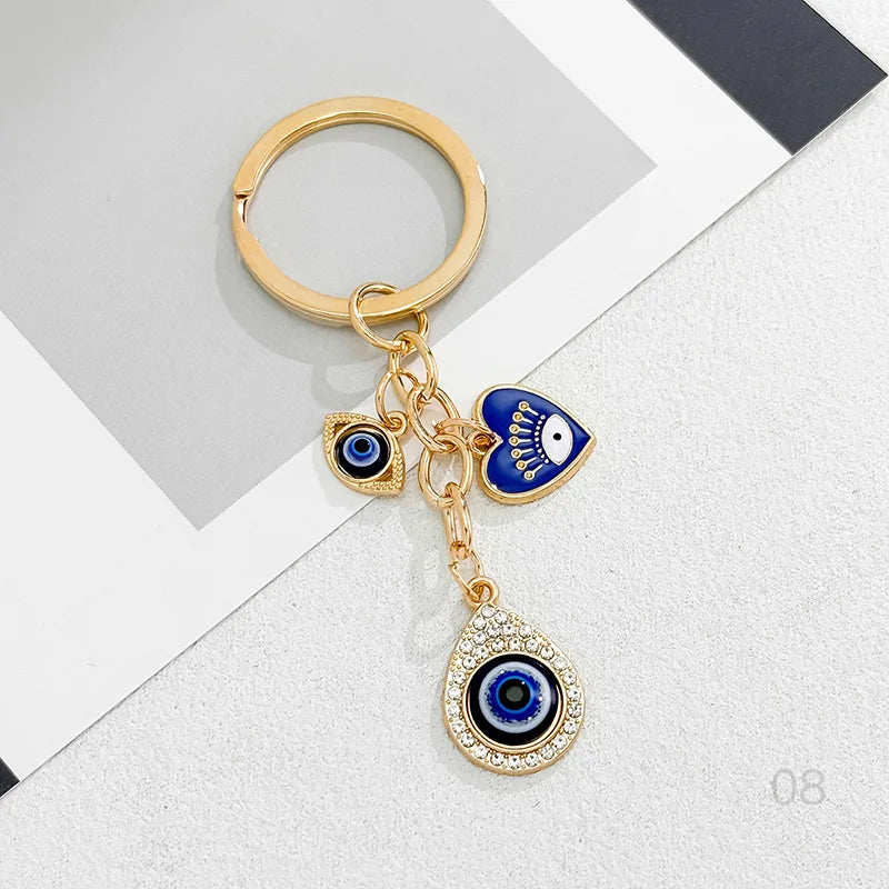 Teardrop Evil Eye Bag Charm