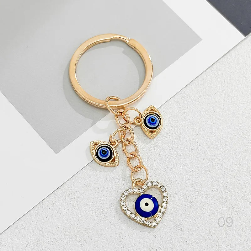 Teardrop Evil Eye Bag Charm