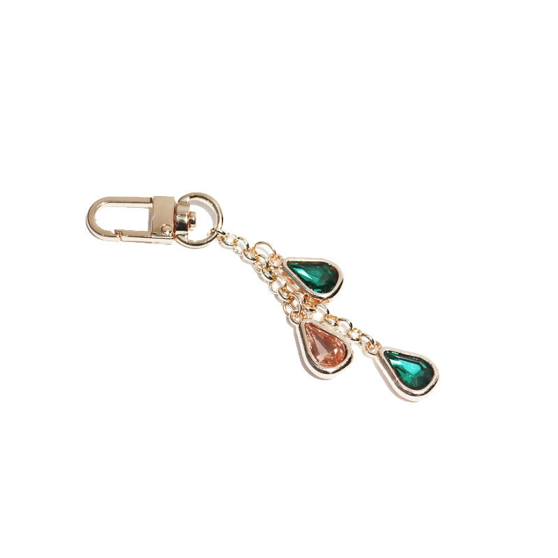 Teardrop Rhinestone Bag Charm