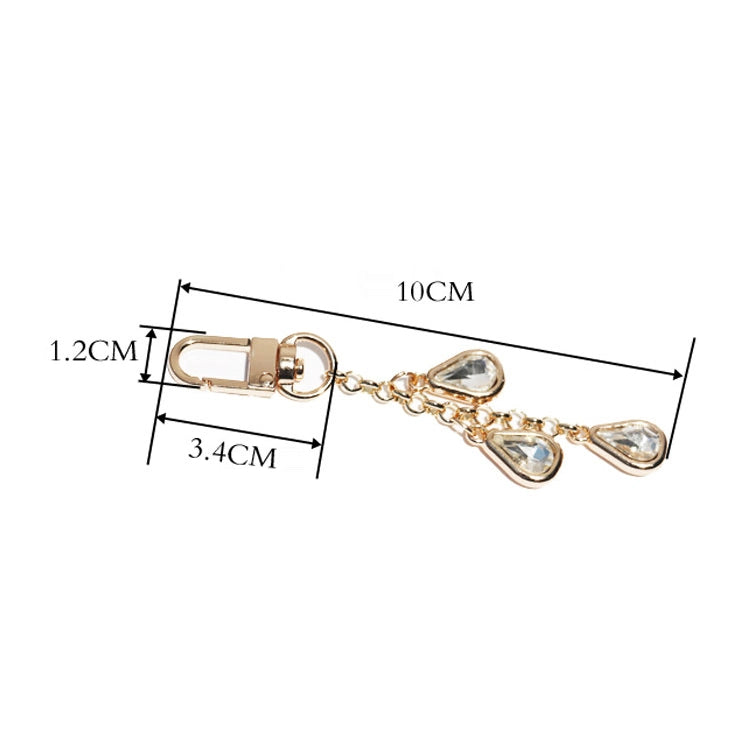 Teardrop Rhinestone Bag Charm