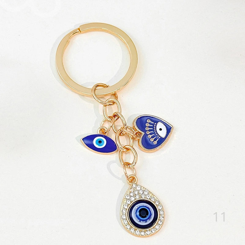 Teardrop Evil Eye Bag Charm
