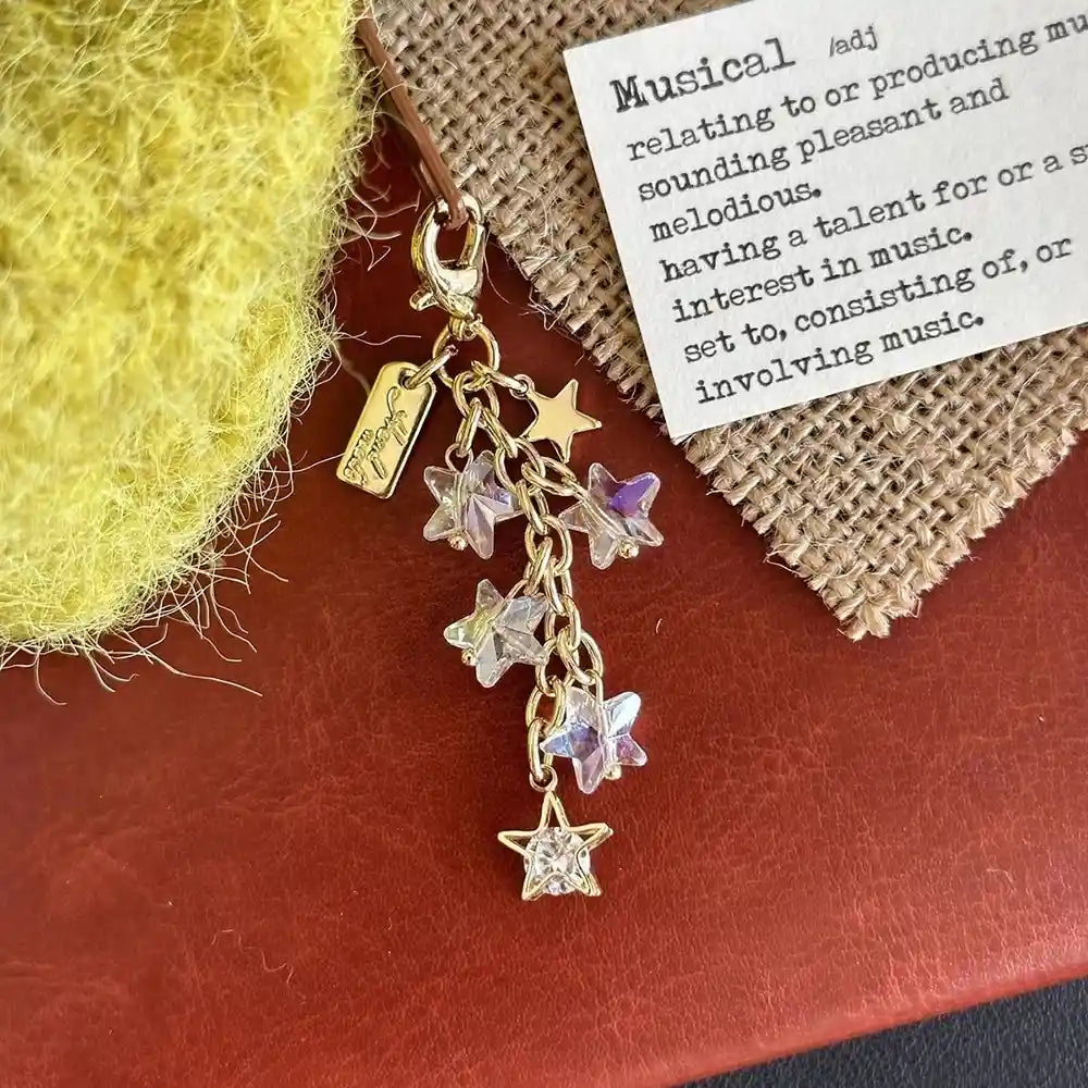 Transparent Star Bag Charm