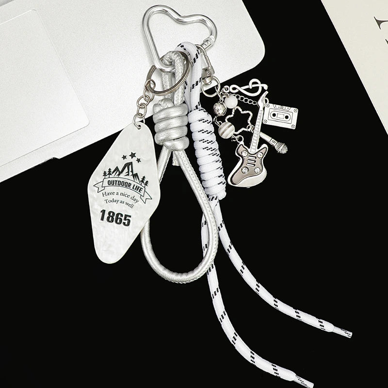 Trendy Metal Guitar Bag Charm