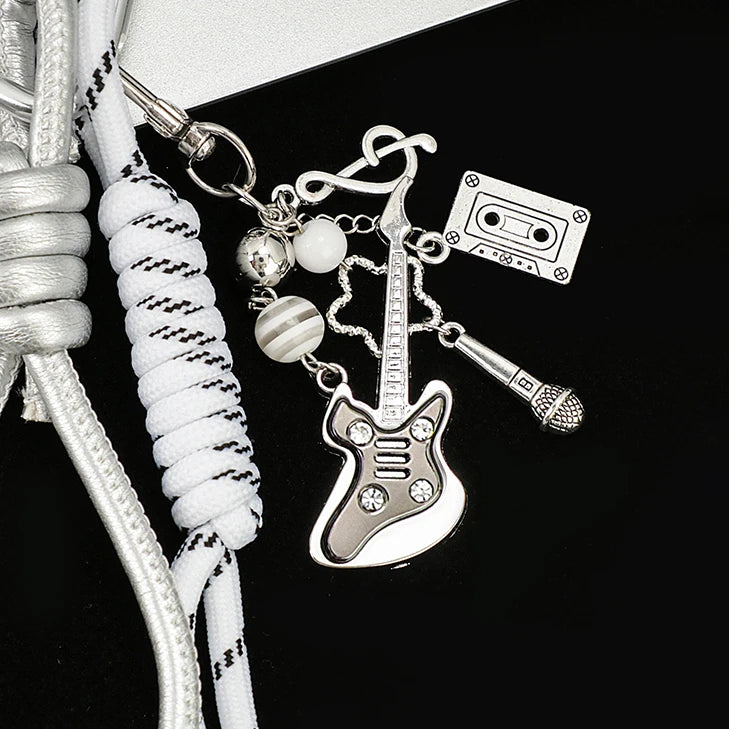 Trendy Metal Guitar Bag Charm