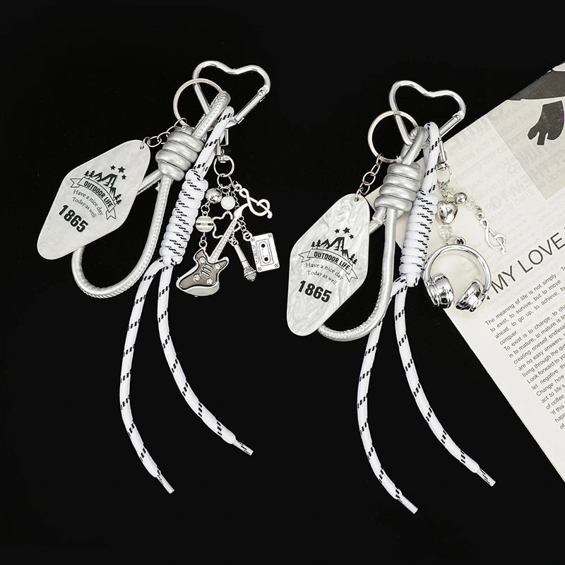 Trendy Metal Guitar Bag Charm