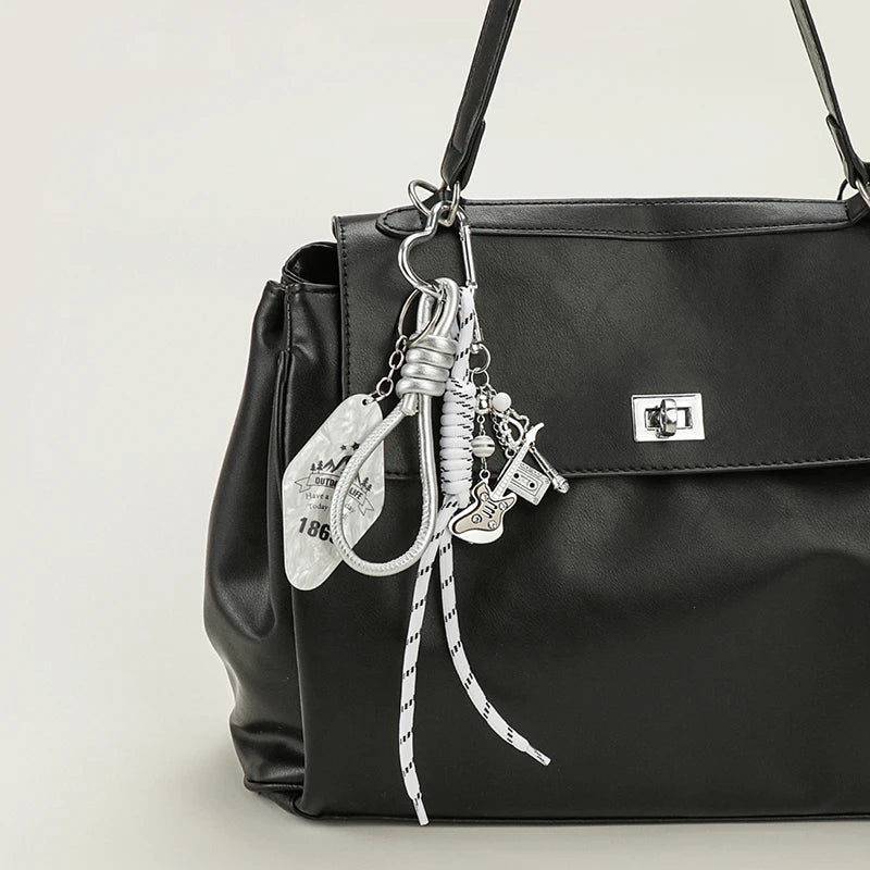 Trendy Metal Guitar Bag Charm