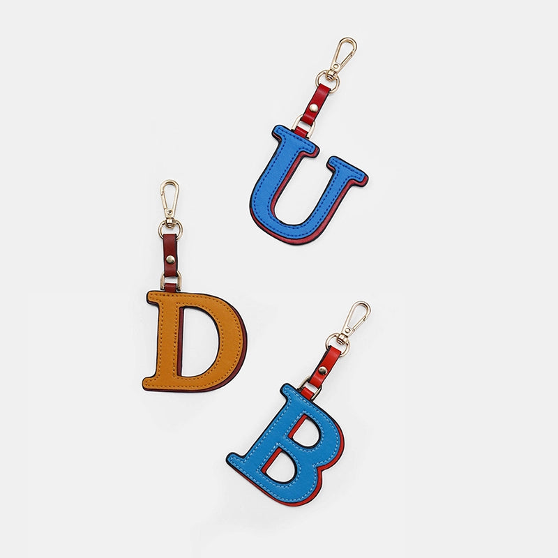 Two-Color Letter Keychain