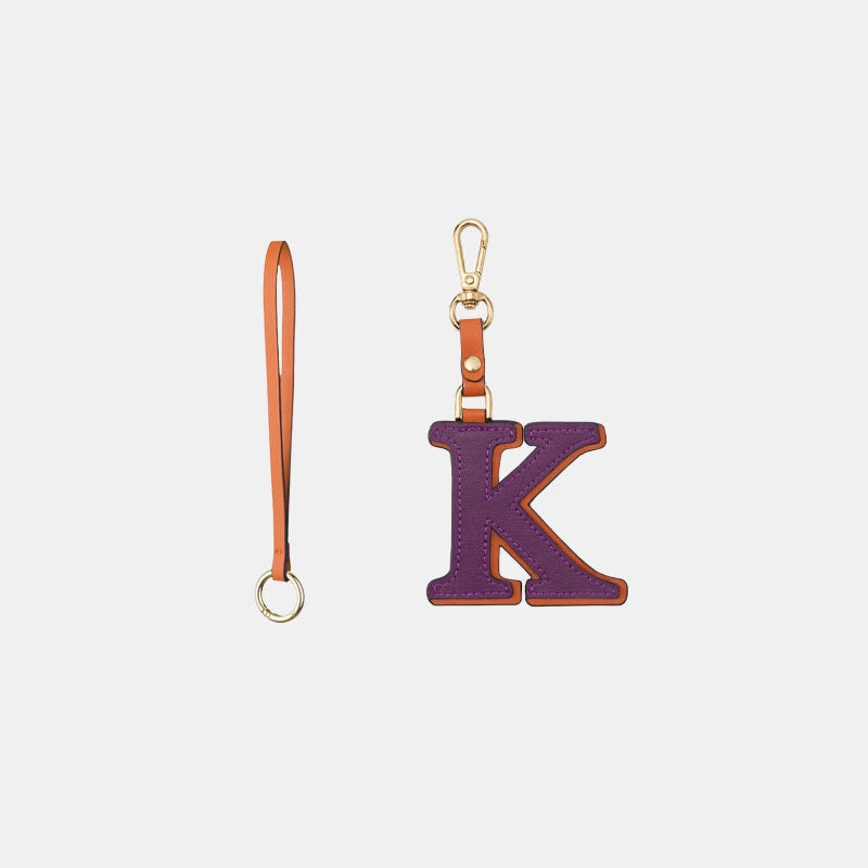 Two-Color Letter Keychain