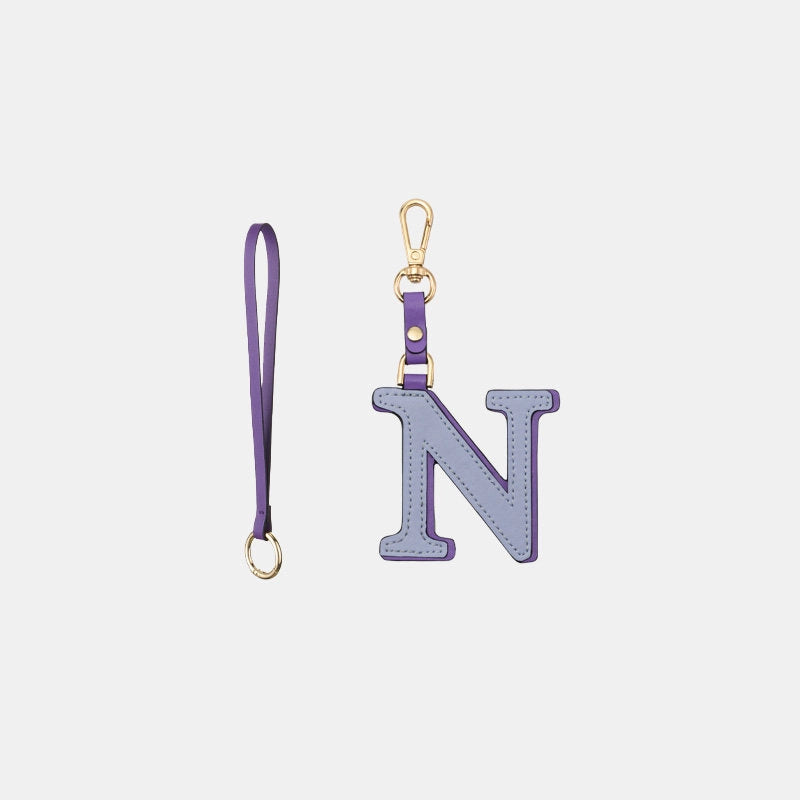 Two-Color Letter Keychain