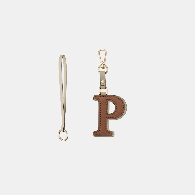 Two-Color Letter Keychain