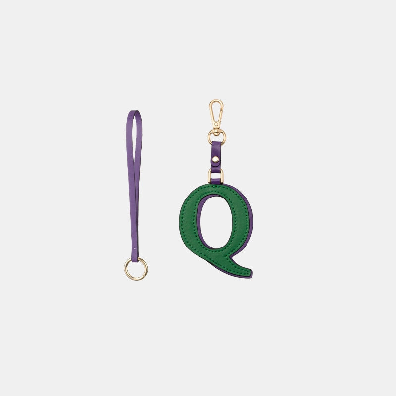 Two-Color Letter Keychain