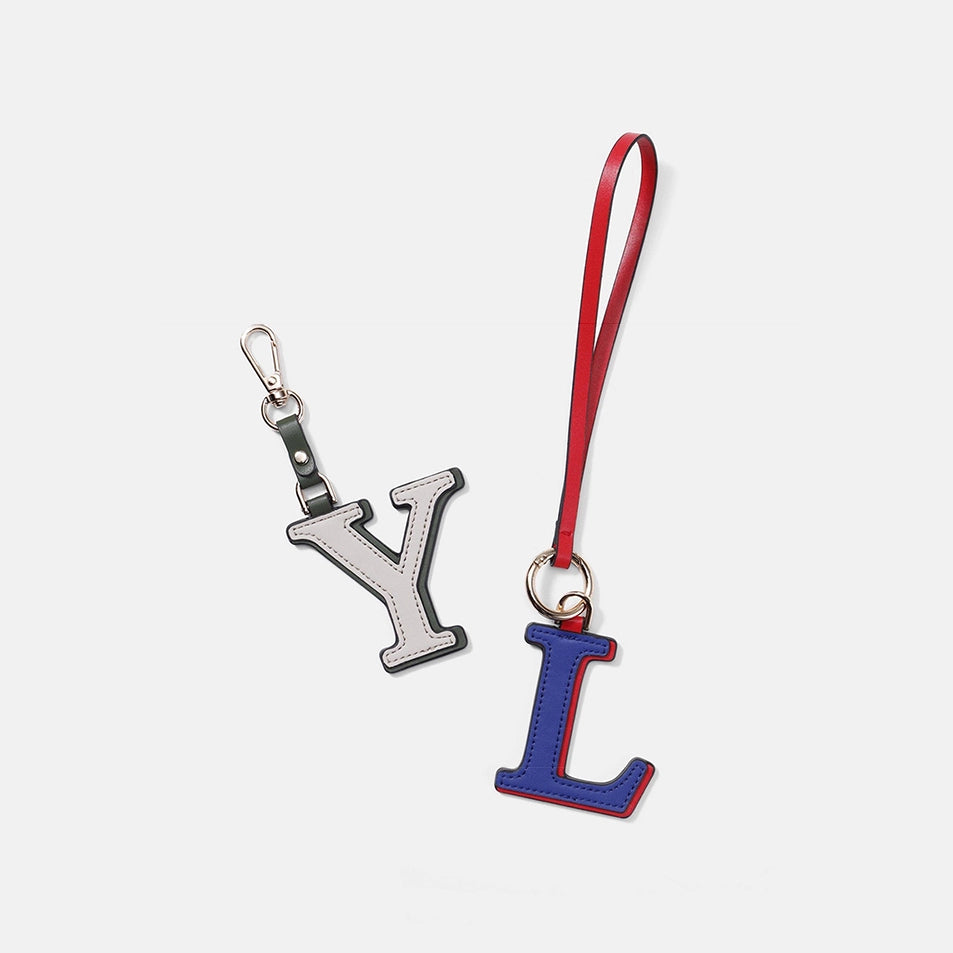 Two-Color Letter Keychain