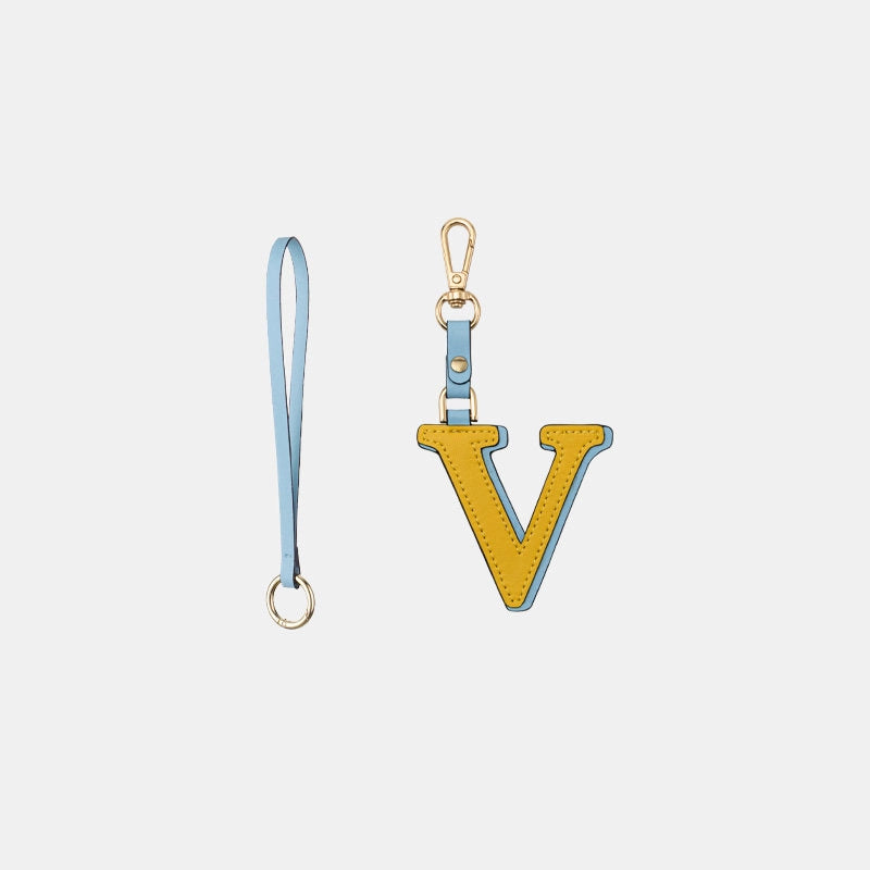 Two-Color Letter Keychain