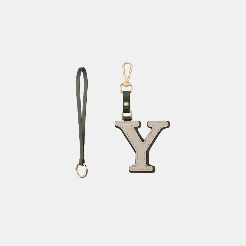 Two-Color Letter Keychain