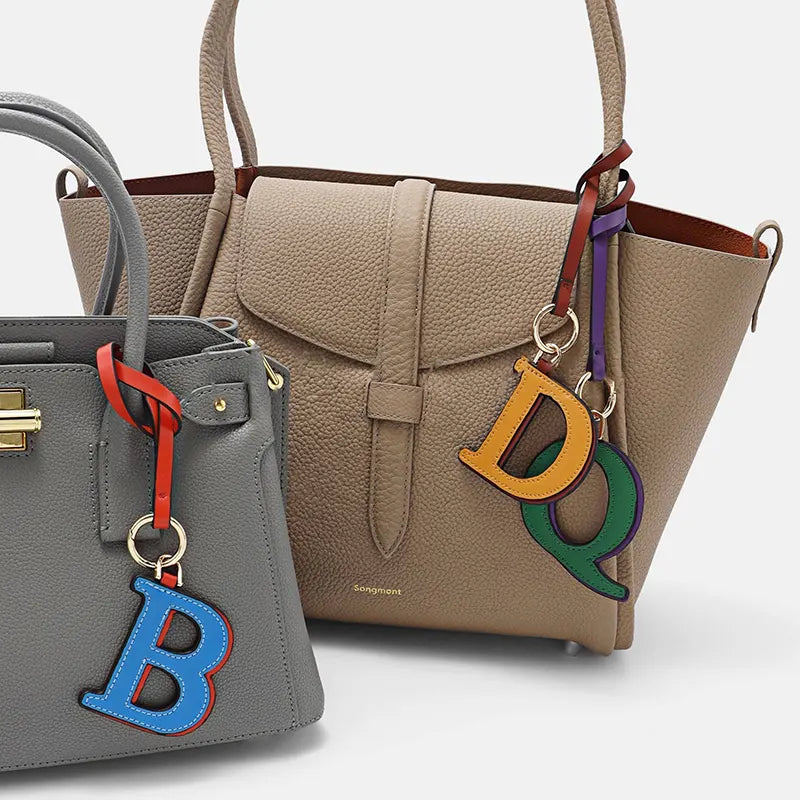 Two-Color Letter Keychain