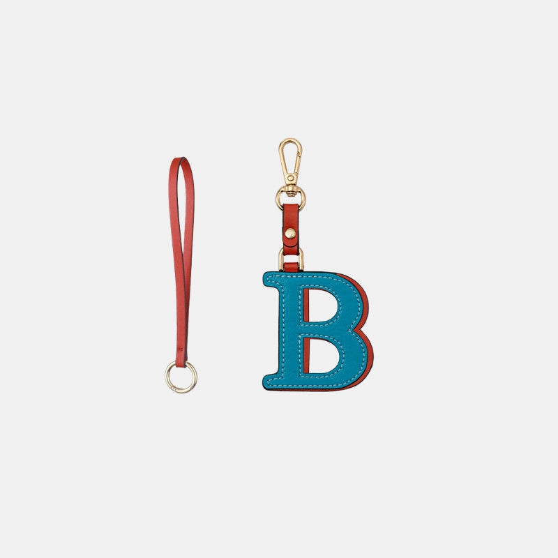 Two-Color Letter Keychain