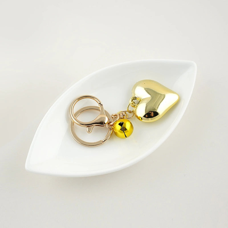 Vintage Heart Bow Bag Charm