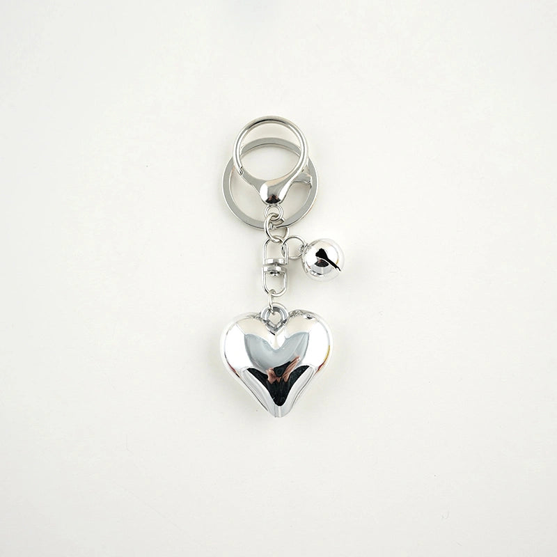 Vintage Heart Bow Bag Charm