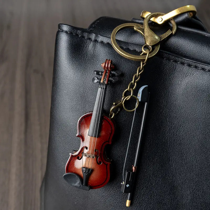Vintage Violin Bag Charm