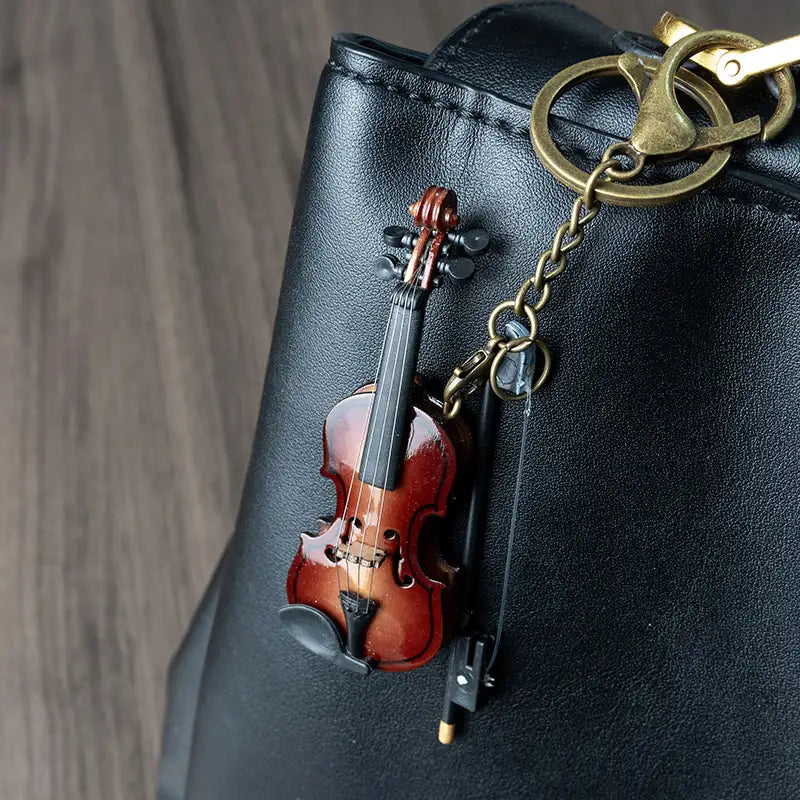 Vintage Violin Bag Charm