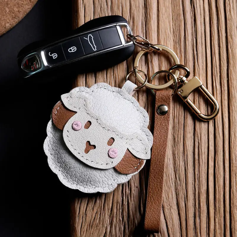 White Lamb Bag Charm