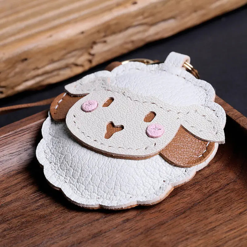 White Lamb Bag Charm