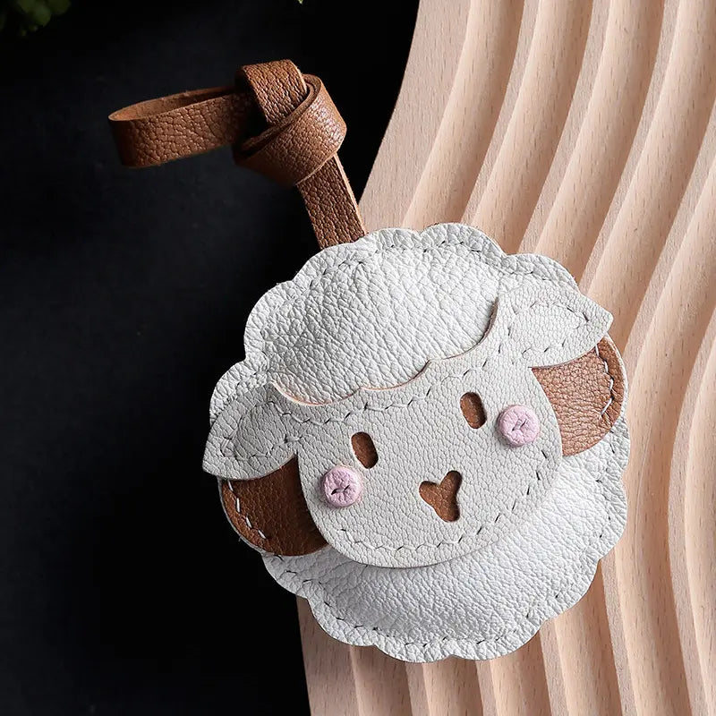 White Lamb Bag Charm