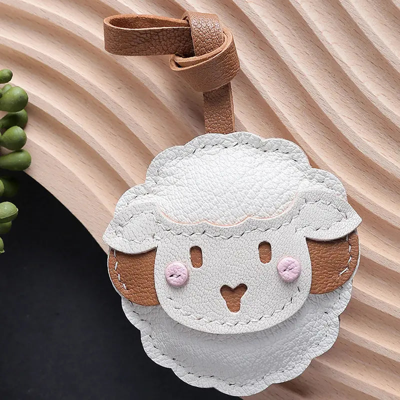 White Lamb Bag Charm