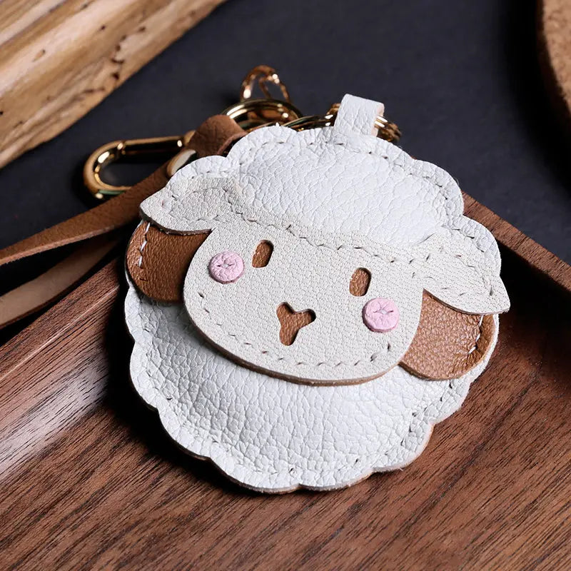 White Lamb Bag Charm