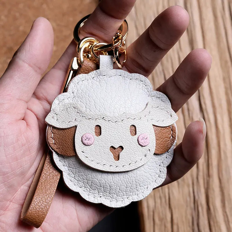 White Lamb Bag Charm