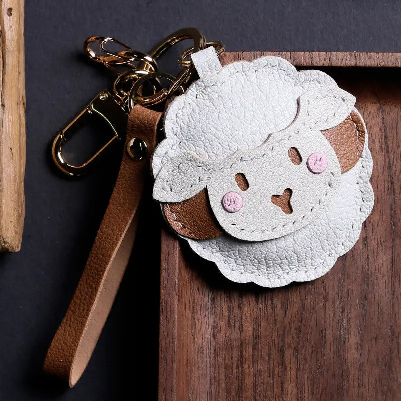 White Lamb Bag Charm