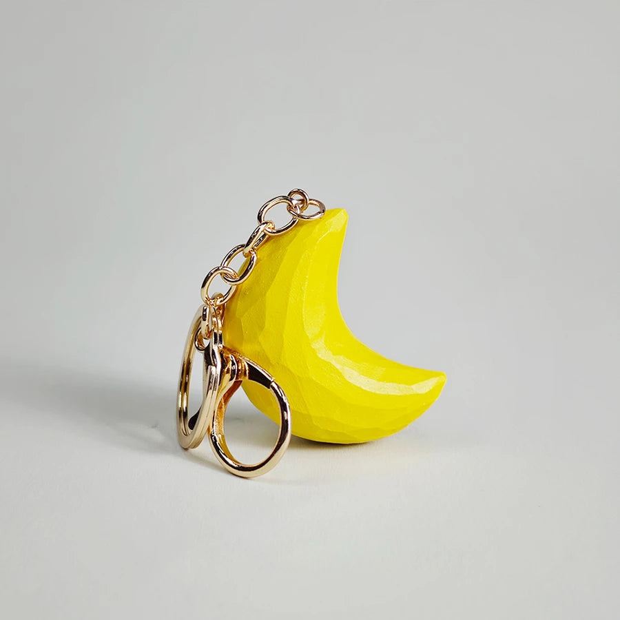 Wooden Carved Bag Charm