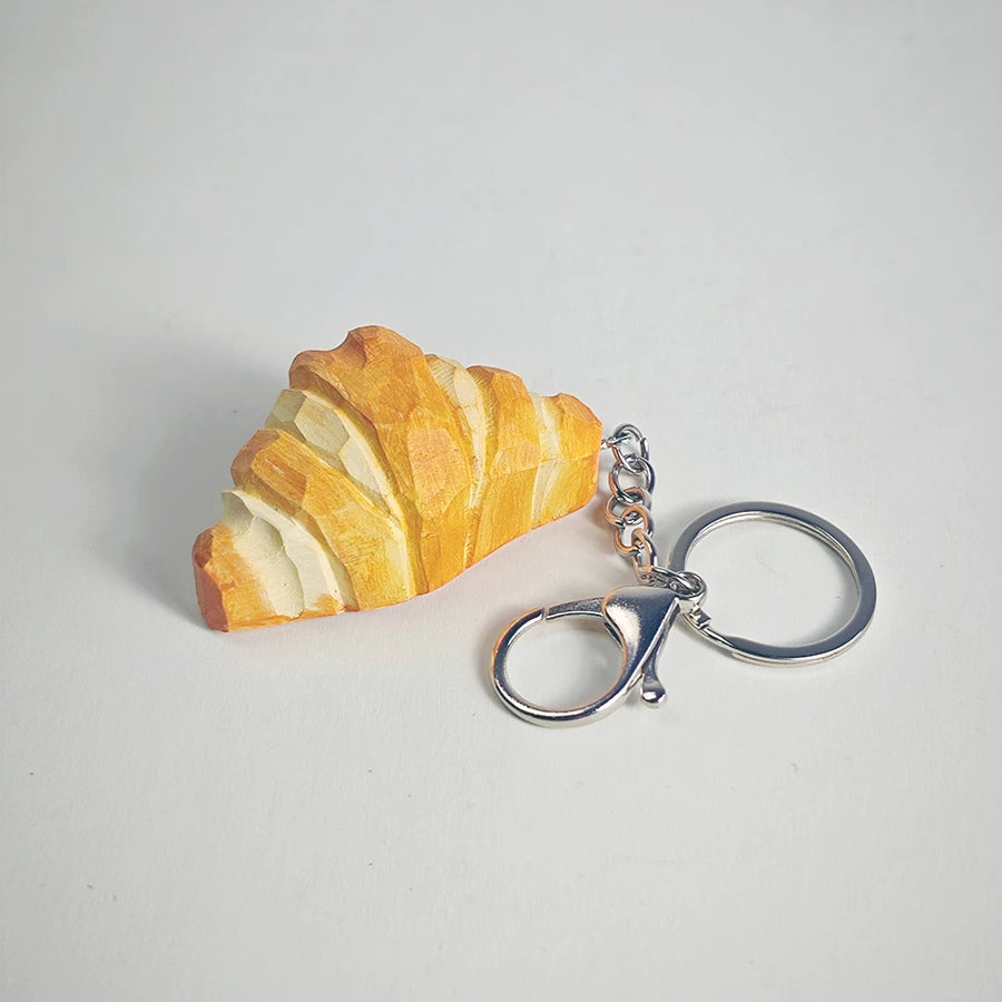 Wooden Carved Bag Charm