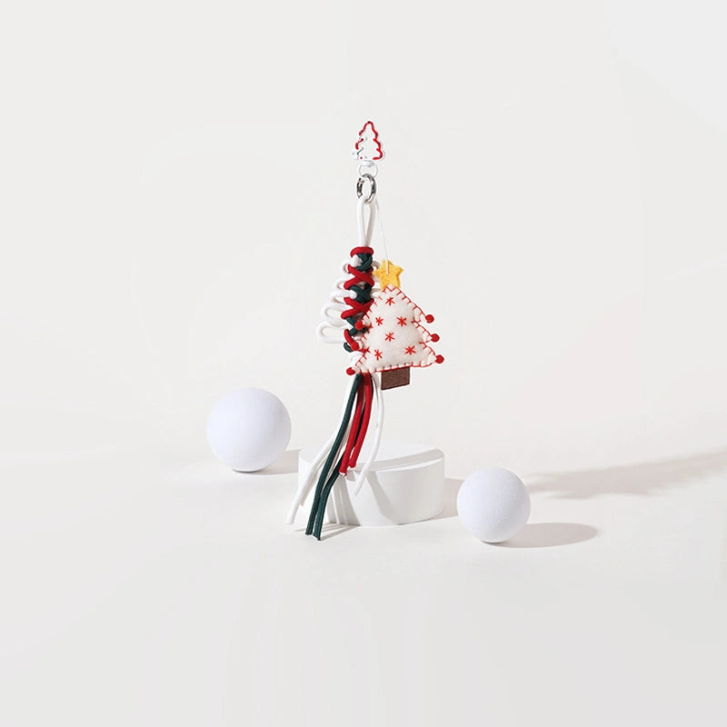 Woven Christmas Tree Bag Charm