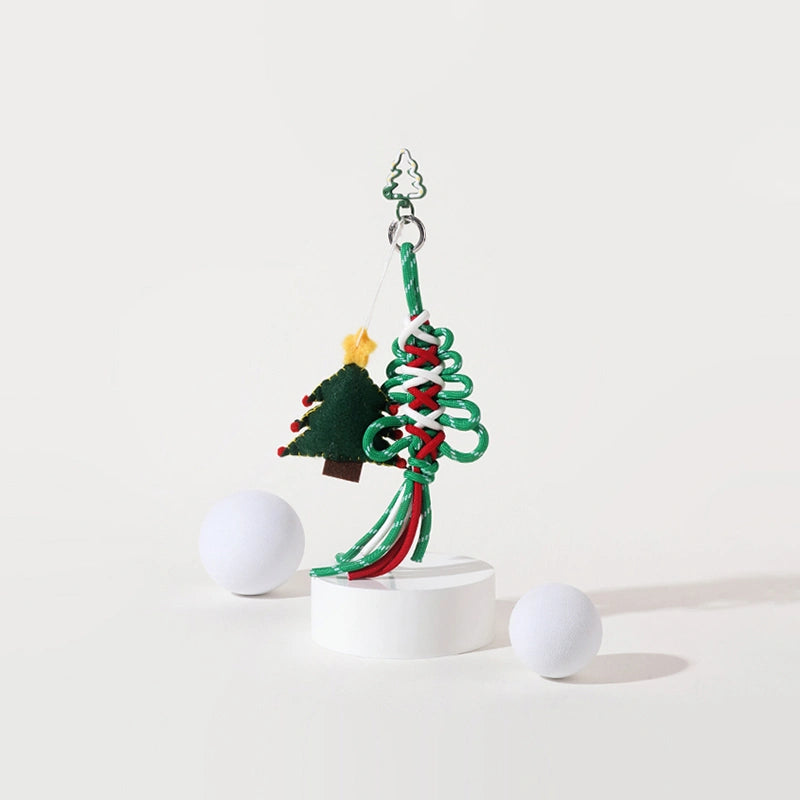 Woven Christmas Tree Bag Charm