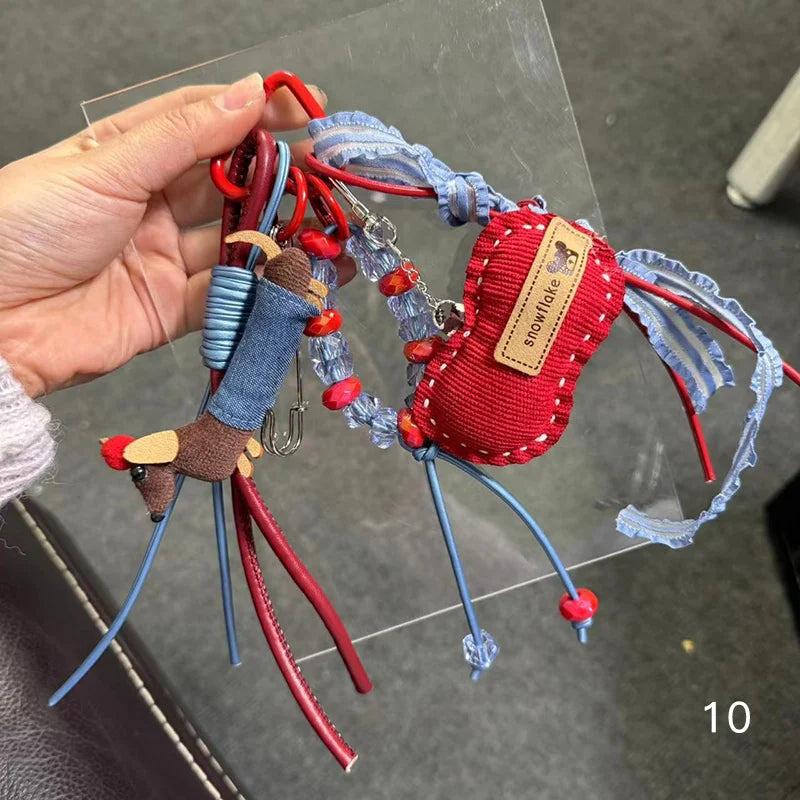 Woven Rope Bag Charm