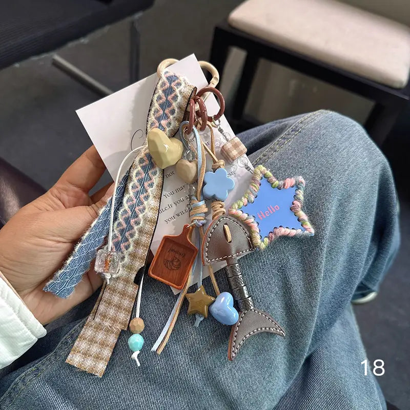 Woven Rope Bag Charm