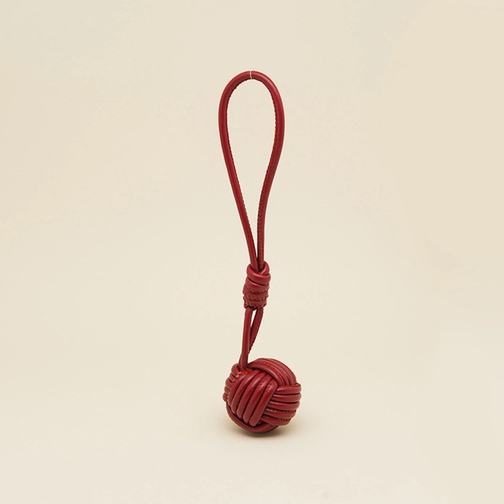 Woven Snowball Bag Charm