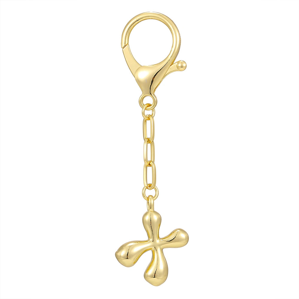 Gold Letter Bag Charm