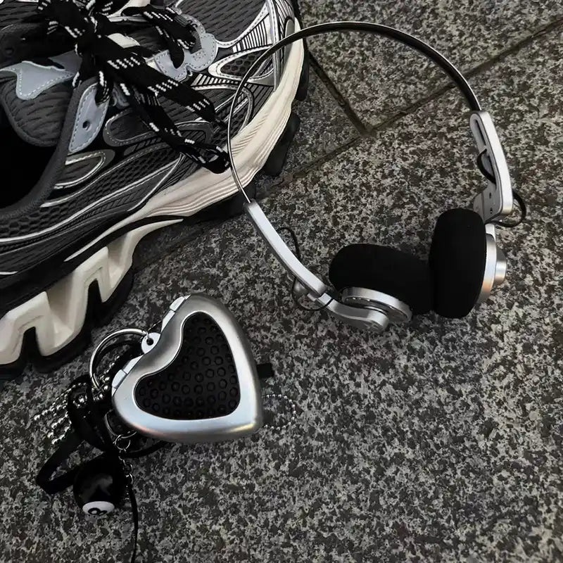 Y2K Futuristic Silver Bag Charm