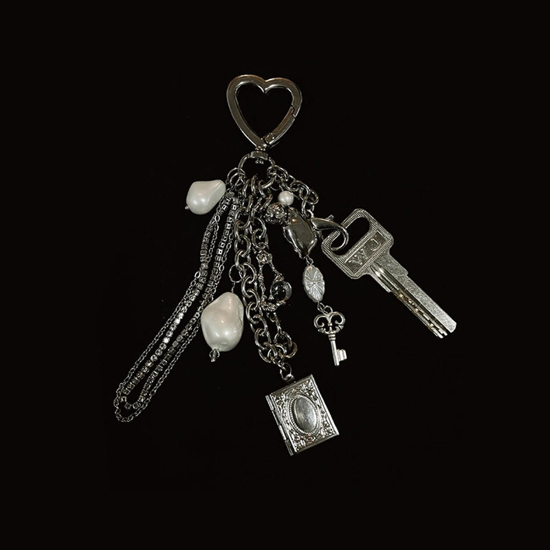 Y2K Metal Pearl Bag Charm