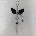 Y2K Winged Cross Bag Charm